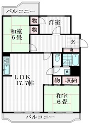 西所沢パークハイツ C棟の物件間取画像